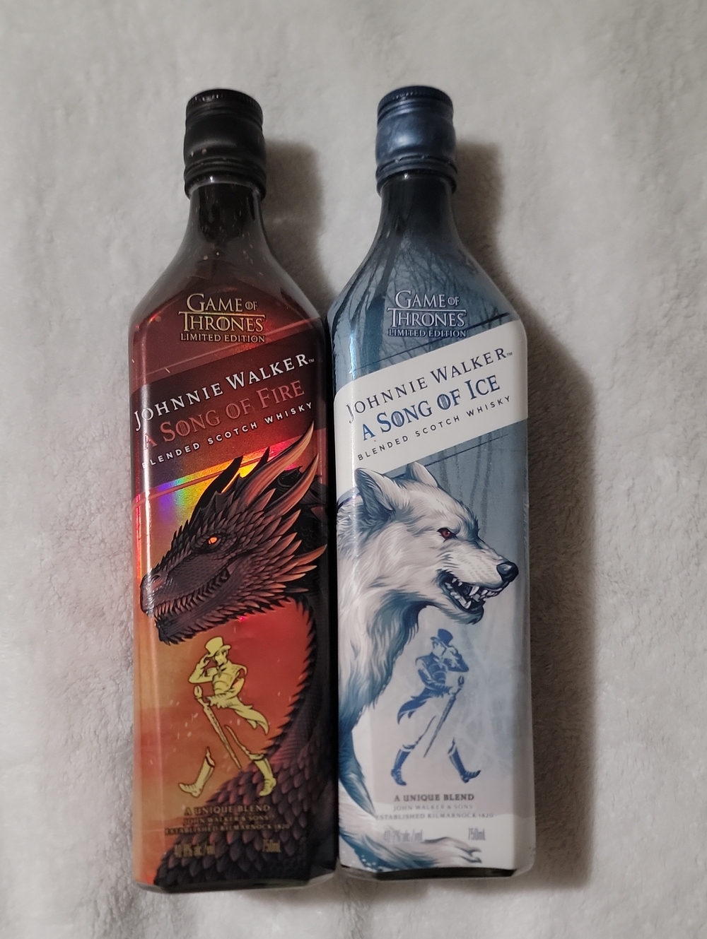 Johnnie Walker Limited Edition - A Song of Fire & A Song of Ice Empty Bottles
